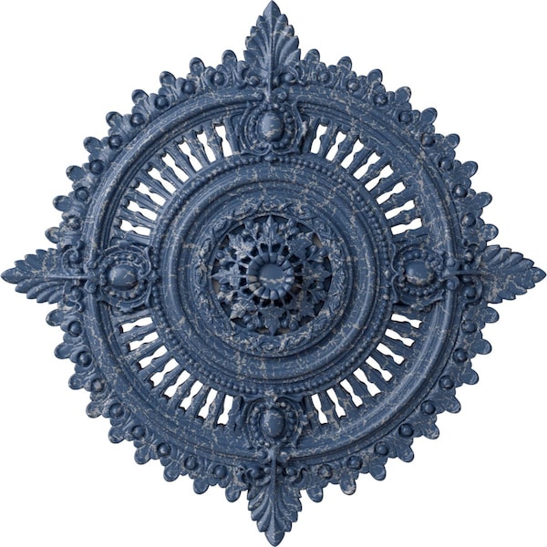Ekena Millwork Haylynn Ceiling Medallion (Canopies up to 1 1/4"), 29 1/8"OD x 1 1/4"ID x 4"P, Americana Crackle CM29HYAMC - main